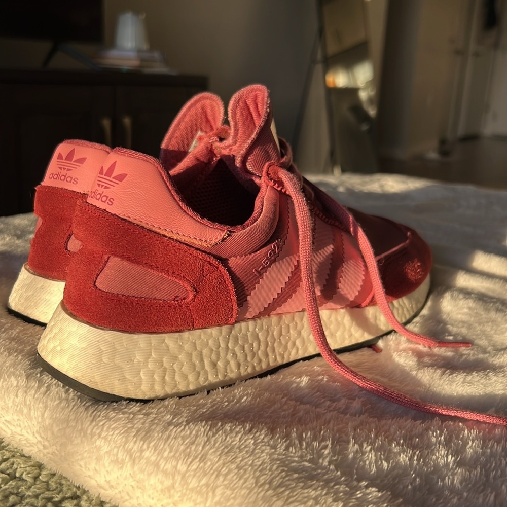 adidas Pink and Red Athletic Shoes - Picture 6 of 6